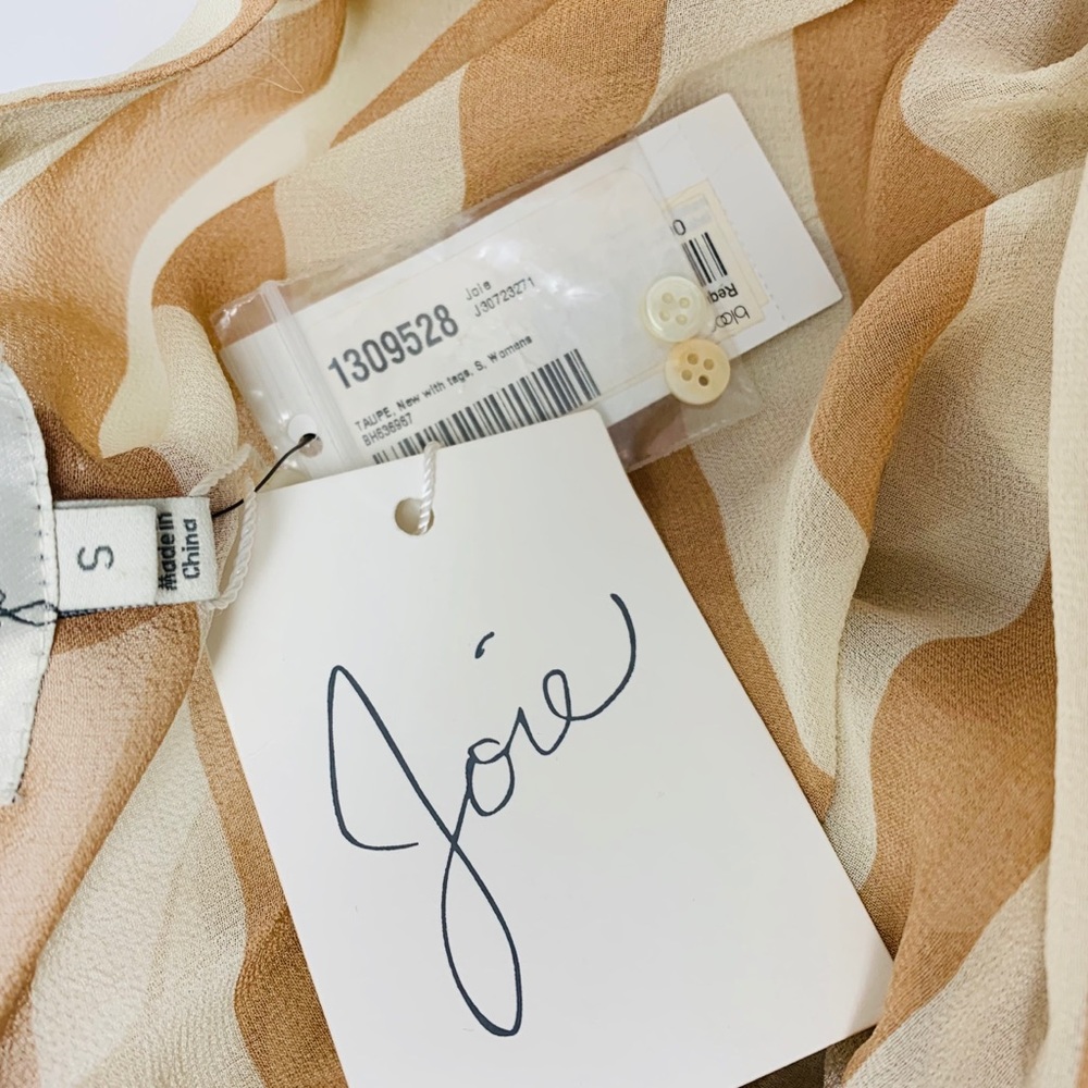 NEW Joie Aceline Silk sheer Blouse - Picture 11 of 12